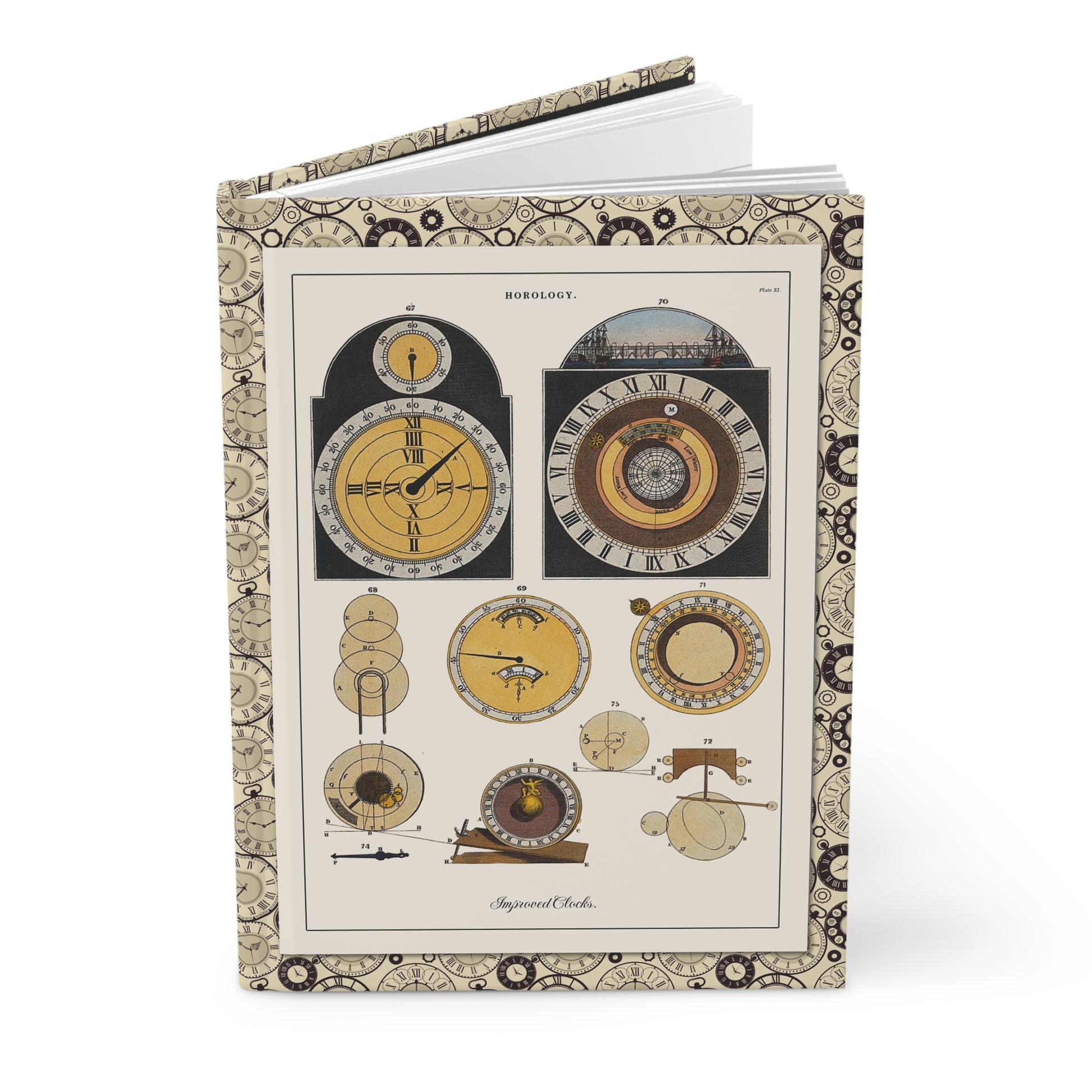 Horology journal with John Pass 1809 improved clocks and clock work copperplate engravings from Encyclopaedia Londinensis - LeBonJournal