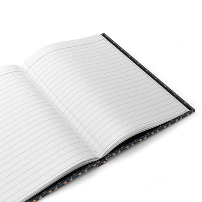 Hyacinth journal interior showing 150 perforated lined pages with casewrap sewn binding and 90gsm paper - LeBonJournal