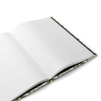 Lemon blank journal interior showing 150 blank perforated pages with casewrap sewn binding and 90gsm paper - LeBonJournal