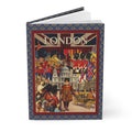 London City of Wonders journal with vintage travel poster style collage red bus telephone box Big Ben Union Jack - LeBonJournal