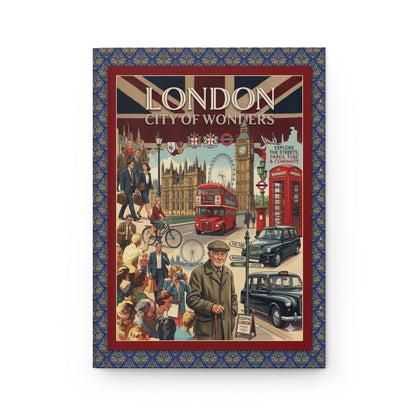 London City of Wonders front cover vintage 1950s poster style red bus black cab Big Ben telephone box Union Jack - LeBonJournal
