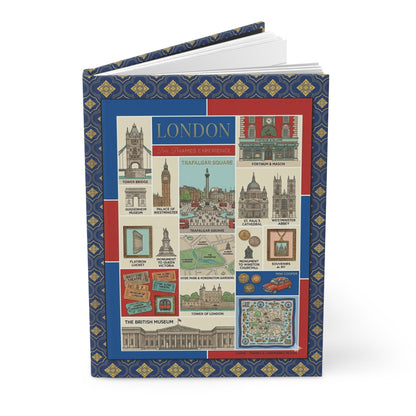 London journal Thames landmarks Tower Bridge Big Ben Buckingham Palace blue red beige British - LeBonJournal
