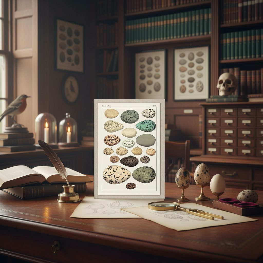 Lorenz Oken 1833 Naturgeschichte bird eggs journal in Romantic naturalist study egg pedestals caliper glass domes - LeBonJournal
