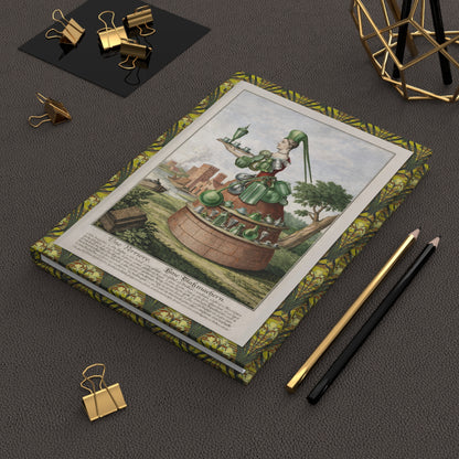 Martin Engelbrecht 1730 glassmaker journal on workspace celebrating Baroque Augsburg printmaking trade series - LeBonJournal
