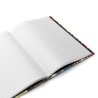 Mate journal interior showing 150 perforated lined pages with casewrap sewn binding and 90gsm paper - LeBonJournal