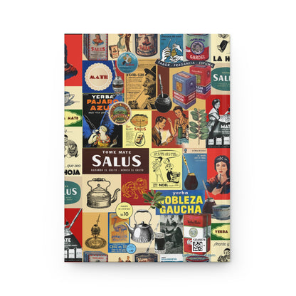 Mid-century yerba mate advertising collage back cover from 1930s-1950s showing Guaraní heritage Rioplatense culture vintage South American design - LeBonJournal