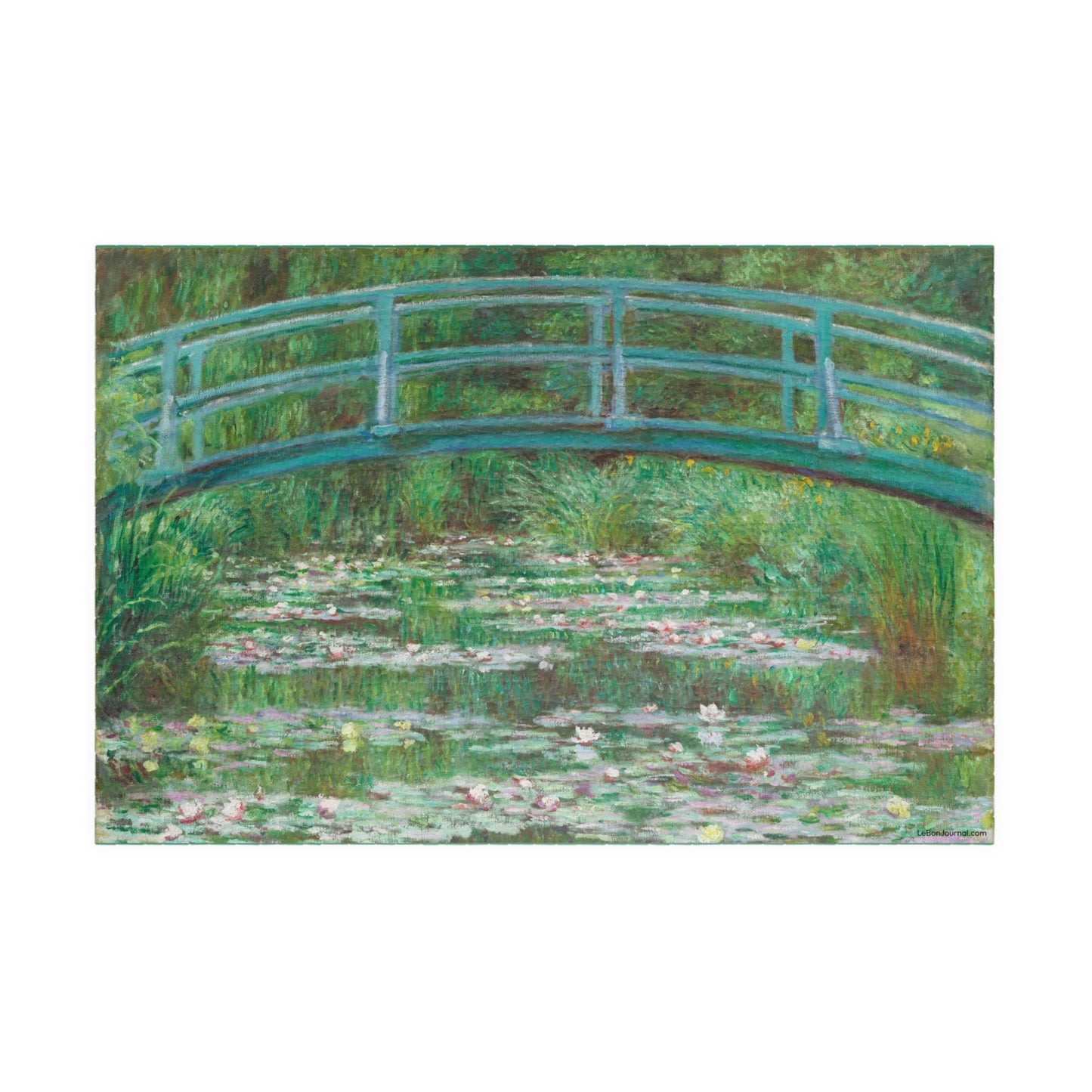 Monet 1899 Water Lilies and Japanese Bridge Princeton University Art Museum puzzle front view 1014 pieces Giverny - LeBonJournal