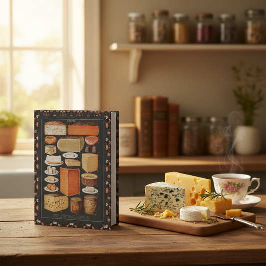 Mrs. Beeton Recipe Journal Lifestyle — Vintage Kitchen Cheese Board Scene - LeBonJournal