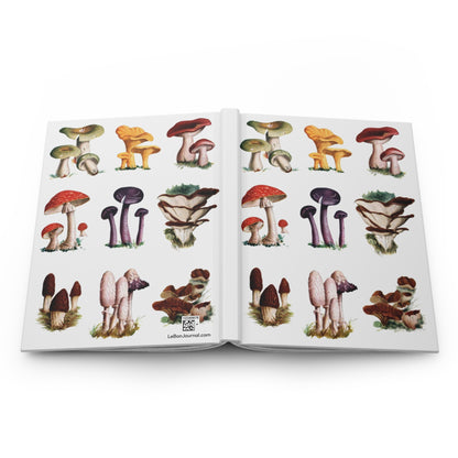 Mushroom hardcover journal spine and full-wrap El Tesoro de la Juventud encyclopedia - LeBonJournal
