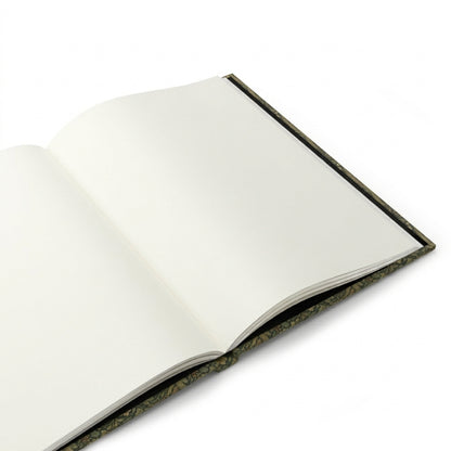 Owl journal interior showing 150 perforated blank pages with casewrap sewn binding and 90gsm paper - LeBonJournal