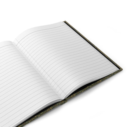 Owl journal interior showing 150 perforated pages with casewrap sewn binding and 90gsm ruled paper - LeBonJournal