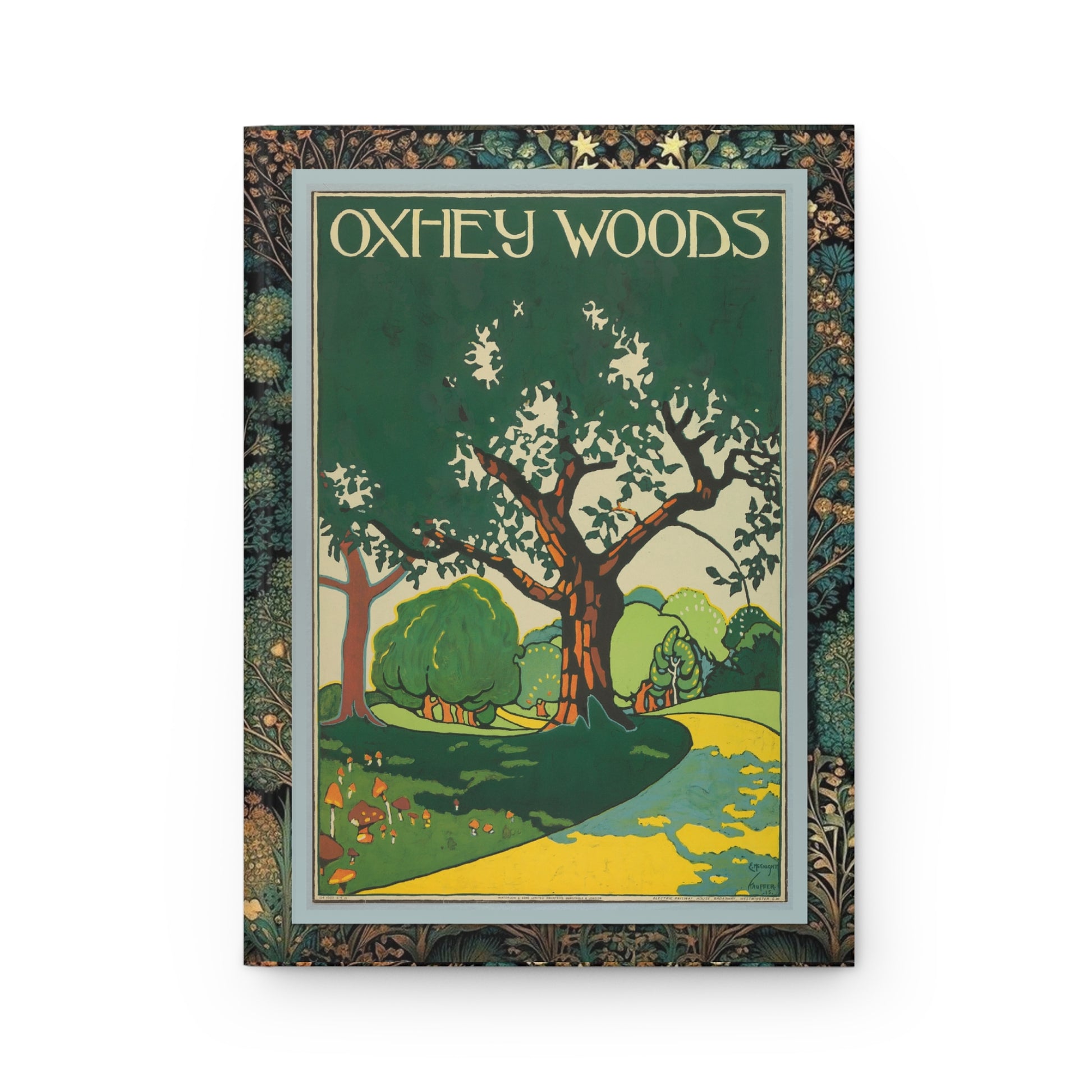 Oxhey Woods Hertfordshire 1915 post-impressionist colour lithograph front cover by Edward McKnight Kauffer - LeBonJournal
