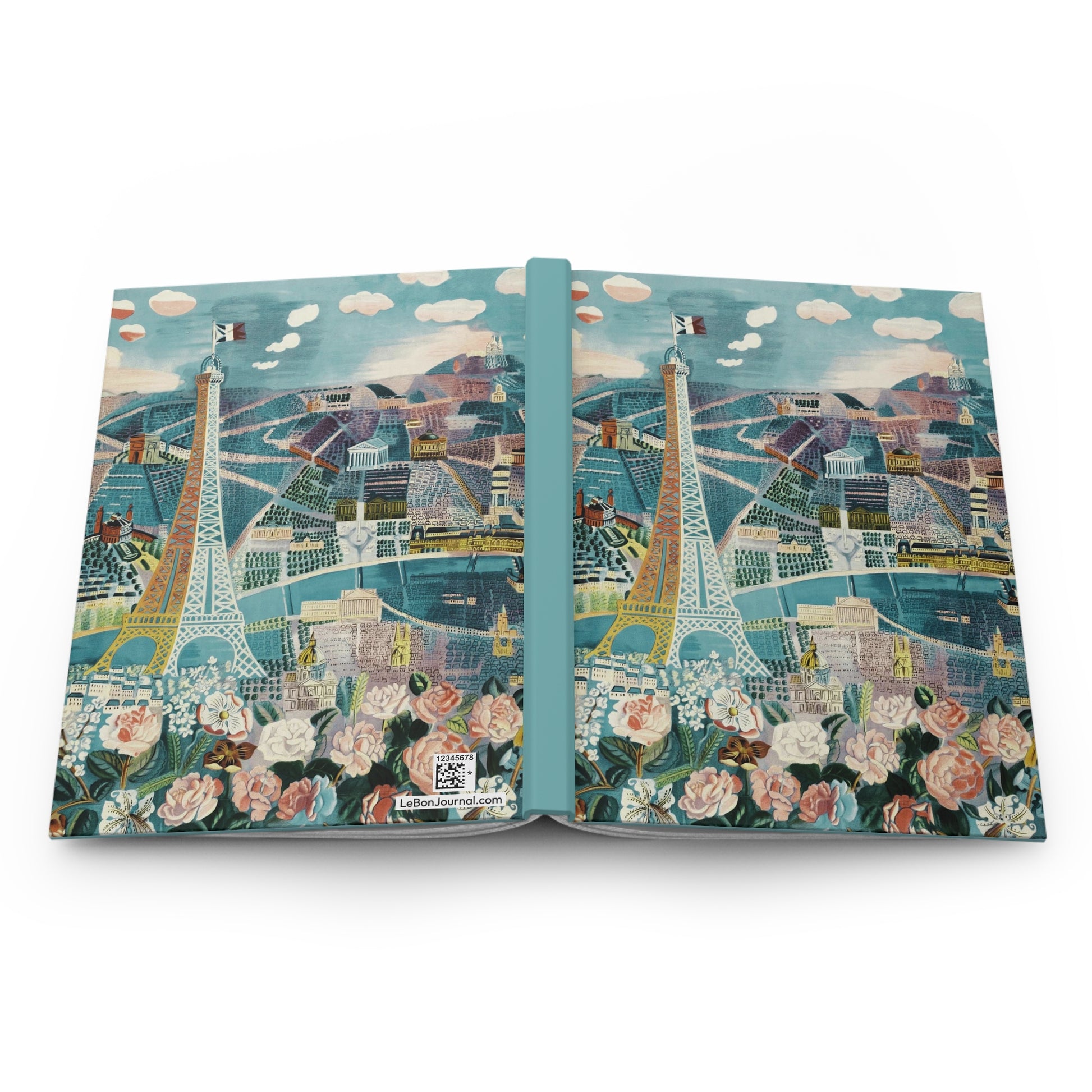 Paris hardcover journal spine and full-wrap Raoul Dufy 1925 Panorama Art Déco - LeBonJournal
