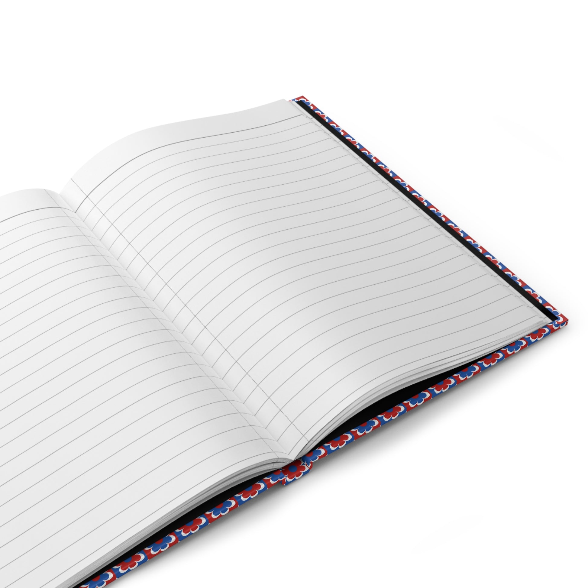 Pluviôse Floréal journal open showing 150 perforated lined pages with casewrap sewn binding, Marthe Romme 1919 - LeBonJournal