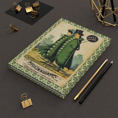 Rice & Co. 1885 pea journal on workspace celebrating Victorian seed gardens Cambridge Valley - LeBonJournal
