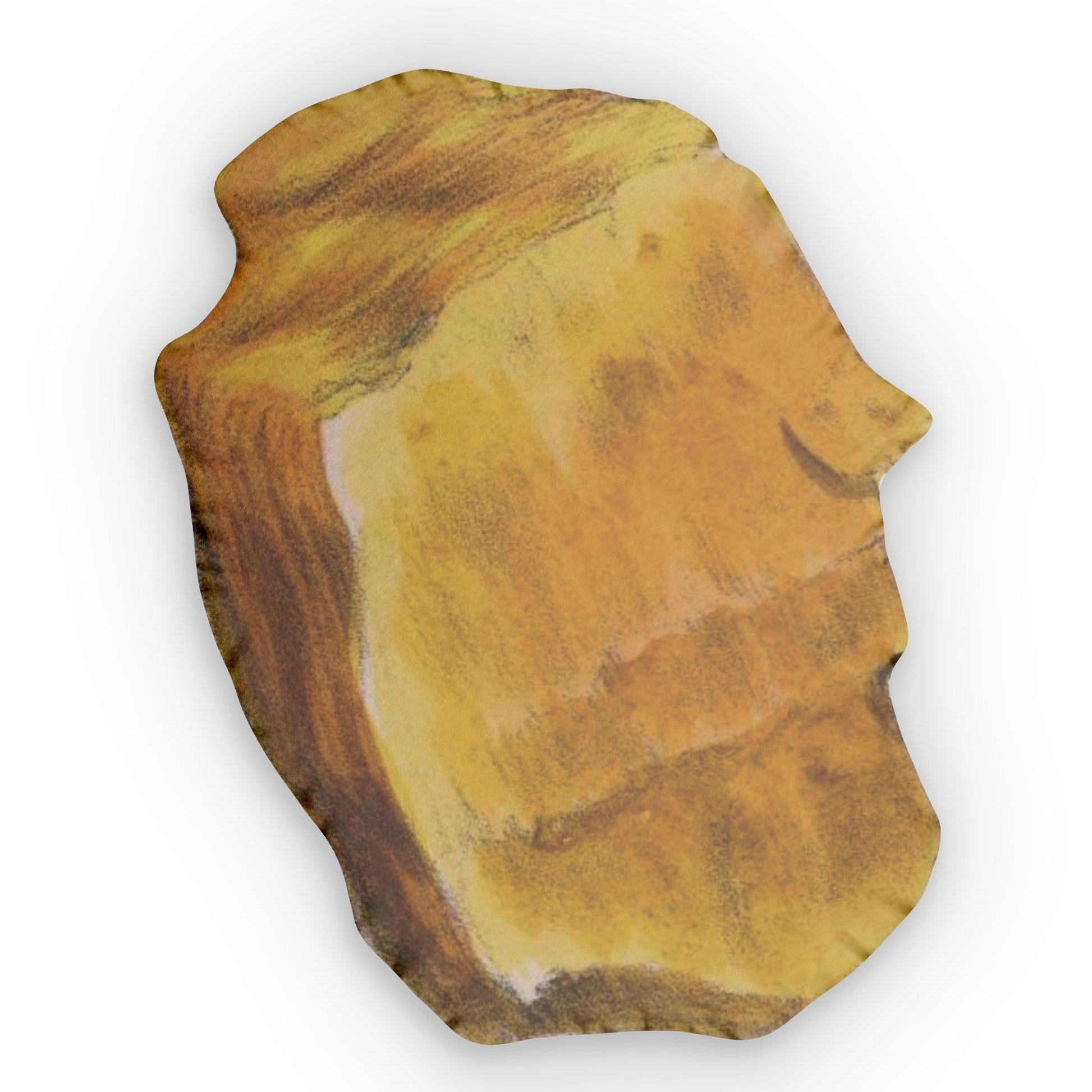 Rock-shaped decorative pillow featuring Henry Sowerby 1850 mineralogy illustrations from Popular Mineralogy geological treatise, Victorian science home decor - LeBonJournal