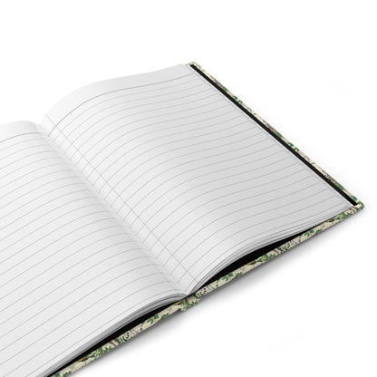 Safari journal interior showing 150 perforated lined pages with casewrap sewn binding - LeBonJournal

