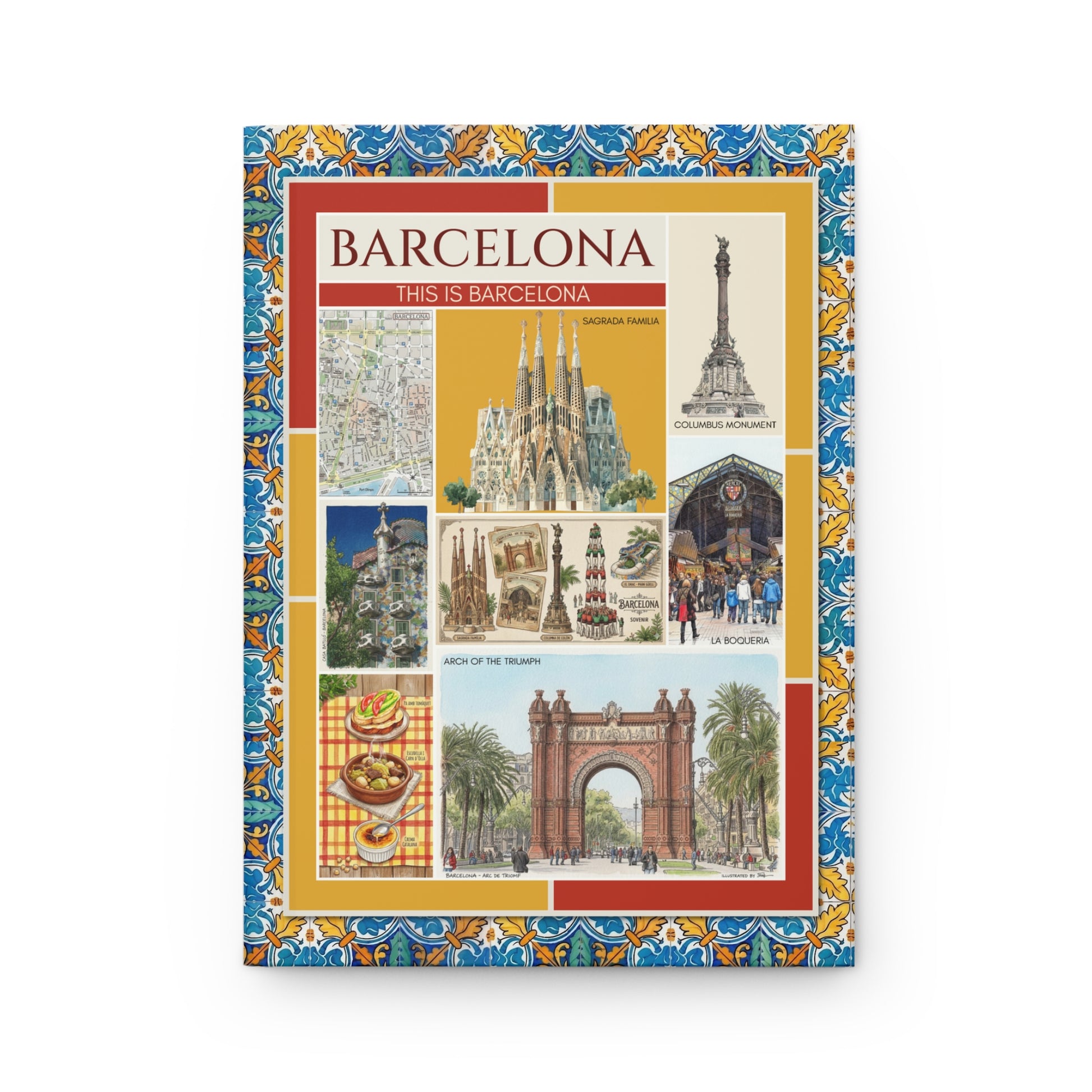 Sagrada Família Park Güell Casa Batlló Castellers front cover Barcelona Modernisme Gaudí collage - LeBonJournal
