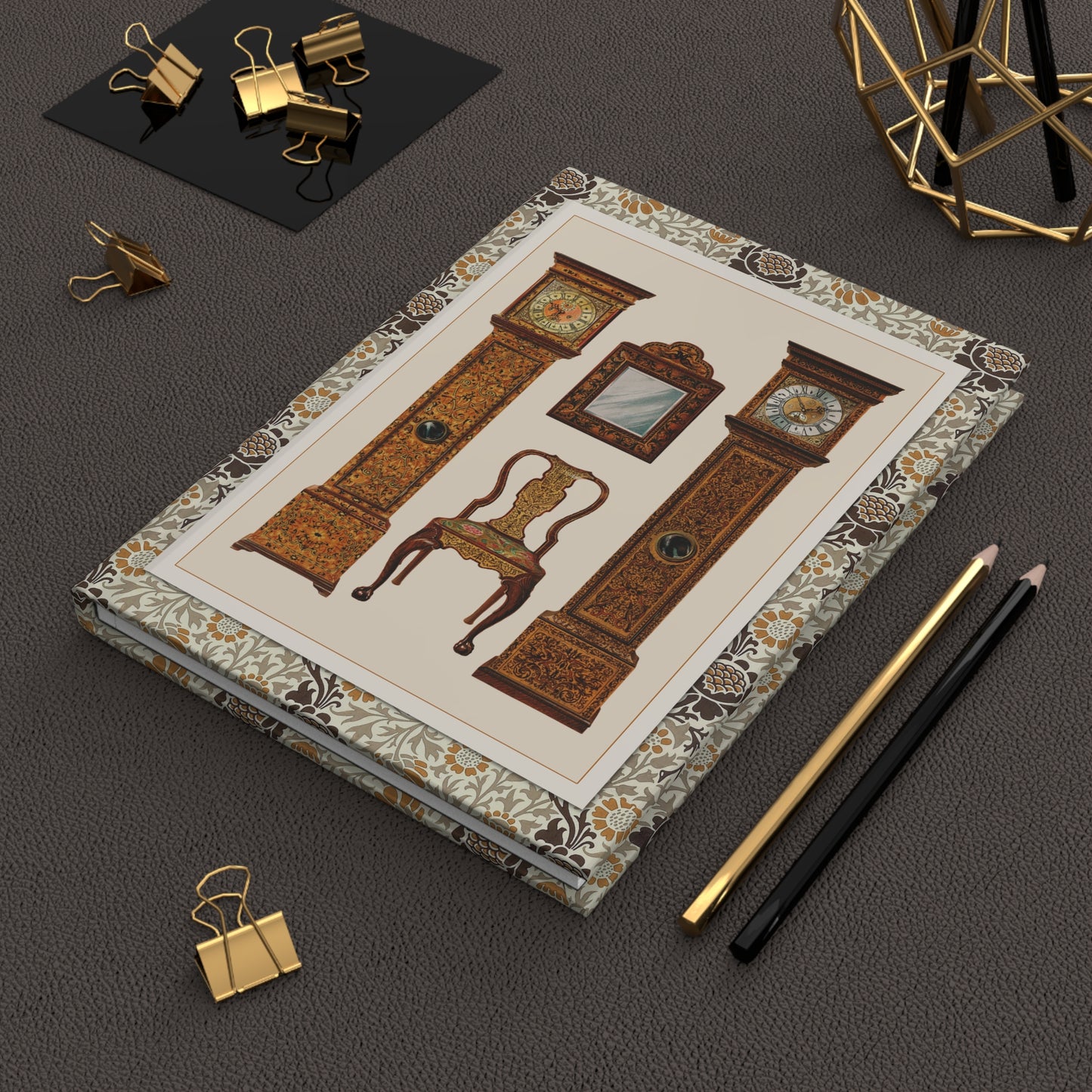 Shirley Slocombe 1905 antique clocks journal on workspace celebrating A History of English Furniture Percy Macquoid legacy - LeBonJournal