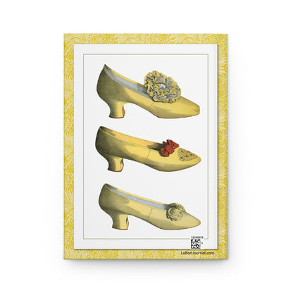 T. Watson Greig 1900 Plate VI back cover mirrored yellow satin shoes crimson bow mother of pearl - LeBonJournal
