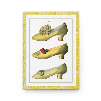 T. Watson Greig 1900 Plate VI front cover three yellow satin Victorian dress shoes Ada Cavendish - LeBonJournal

