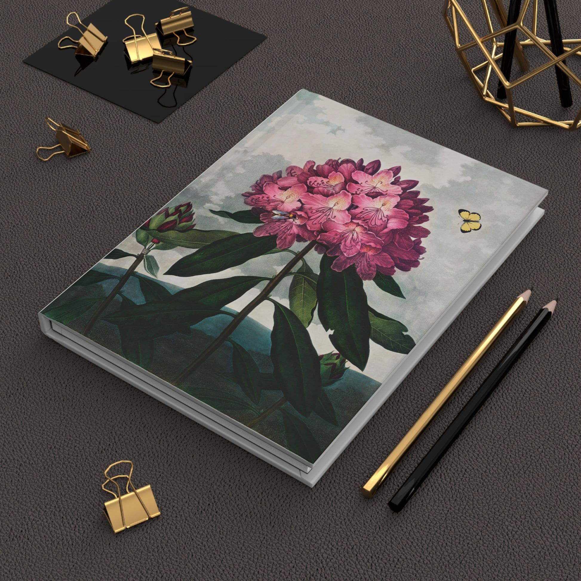 Temple of Flora Rhododendron Journal Lifestyle — Romantic Botanical Art Stationery - LeBonJournal