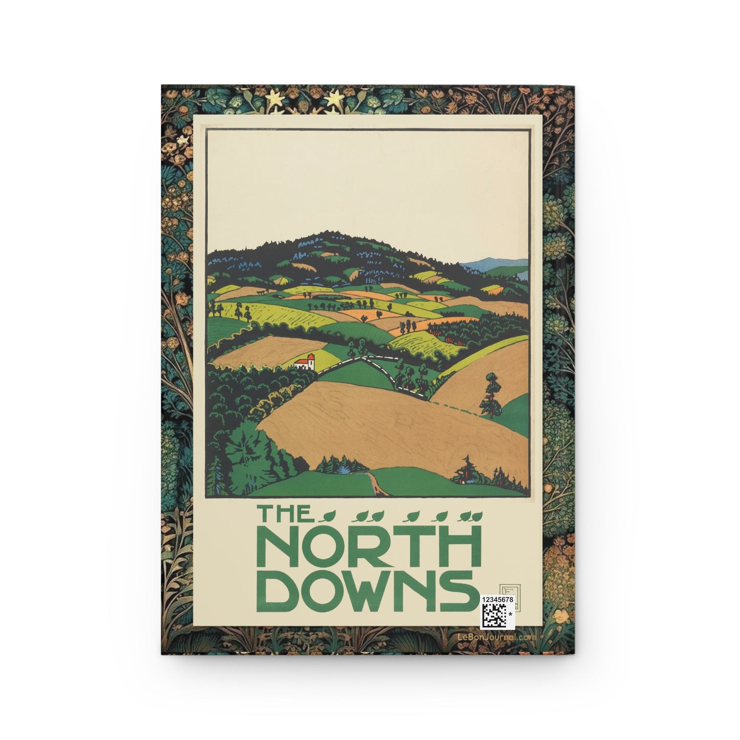 The North Downs chalk hills 1915 modernist colour lithograph back cover by Edward McKnight Kauffer - LeBonJournal
