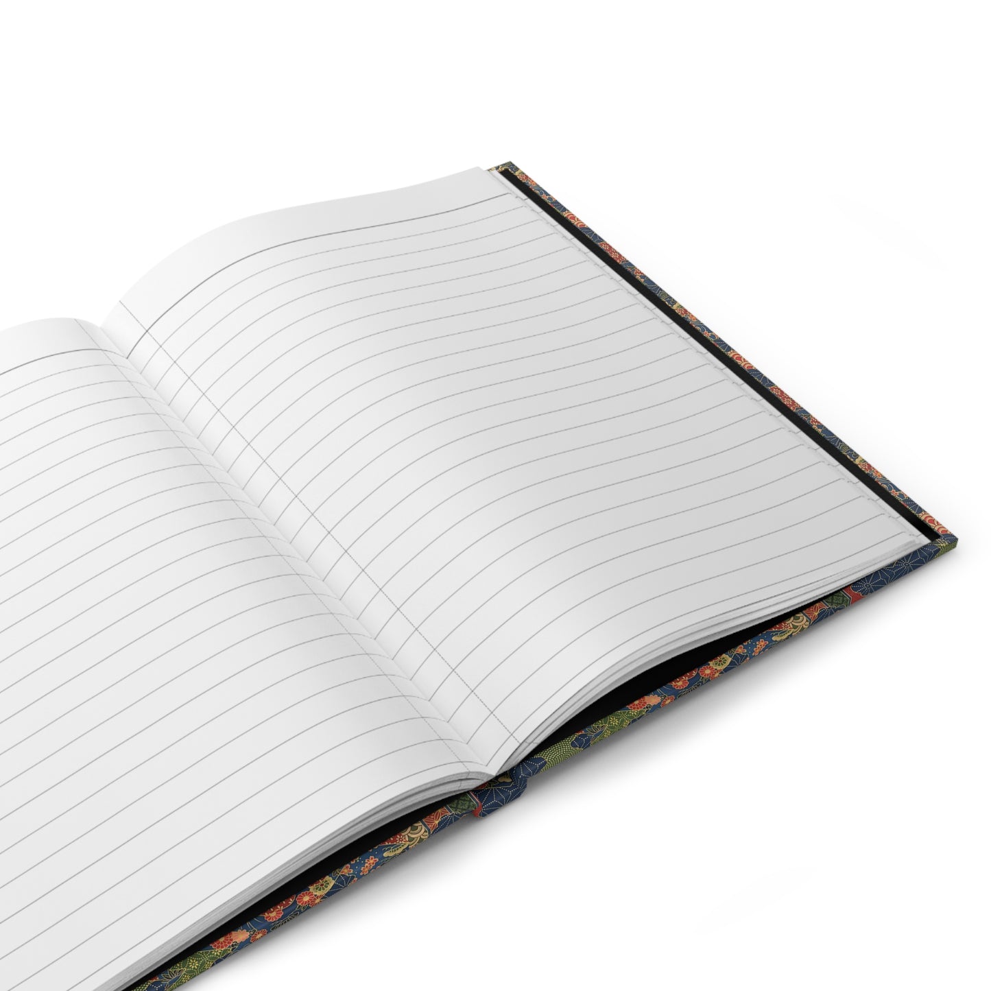 Tokyo journal interior showing 150 perforated lined pages with casewrap sewn binding - LeBonJournal
