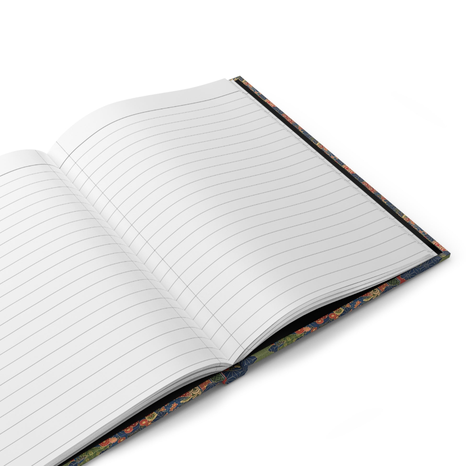 Tokyo journal interior showing 150 perforated lined pages with casewrap sewn binding - LeBonJournal
