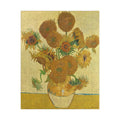 Van Gogh 1888 Fifteen Sunflowers National Gallery London puzzle front view 110 pieces yellow background Arlés series - LeBonJournal