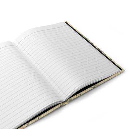 Vesuvius journal interior showing 150 perforated lined pages with casewrap sewn binding and 90gsm paper - LeBonJournal