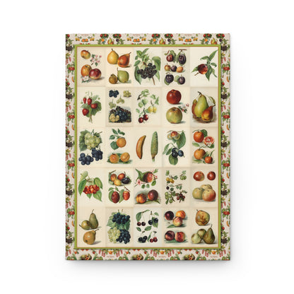 Victorian orchard mosaic front cover with apples, pears, peaches, berries and grapes, Miss May Rivers chromolithograph 1891 - LeBonJournal