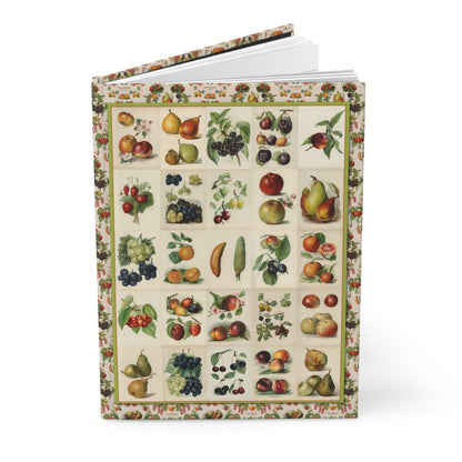 Victorian orchard mosaic front cover with apples, pears, peaches, berries and grapes, Miss May Rivers chromolithograph 1891 - LeBonJournal