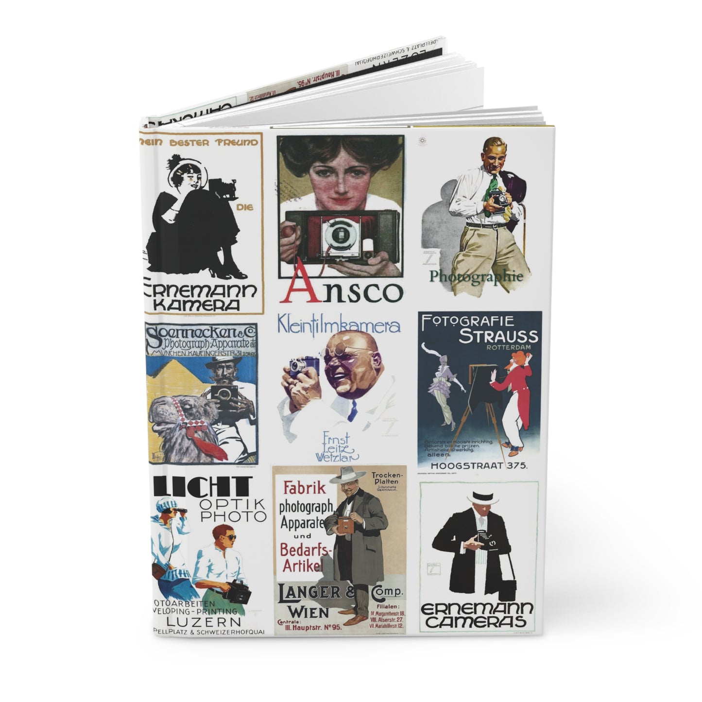 Vintage photography advertising journal with 1900s-1920s Art Nouveau Plakatstil Art Deco camera poster collage graphic design - LeBonJournal