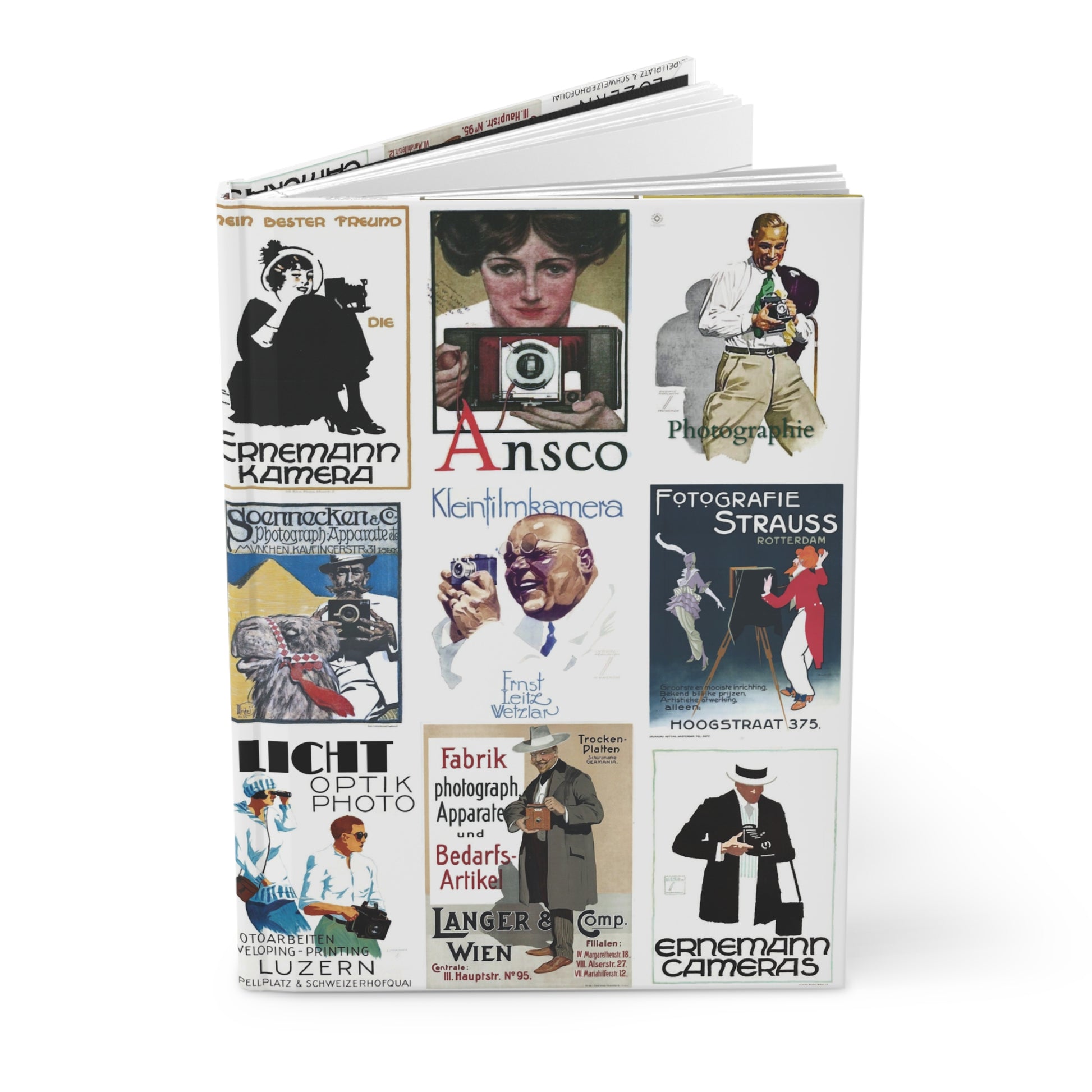 Vintage photography advertising journal with 1900s-1920s Art Nouveau Plakatstil Art Deco camera poster collage graphic design - LeBonJournal