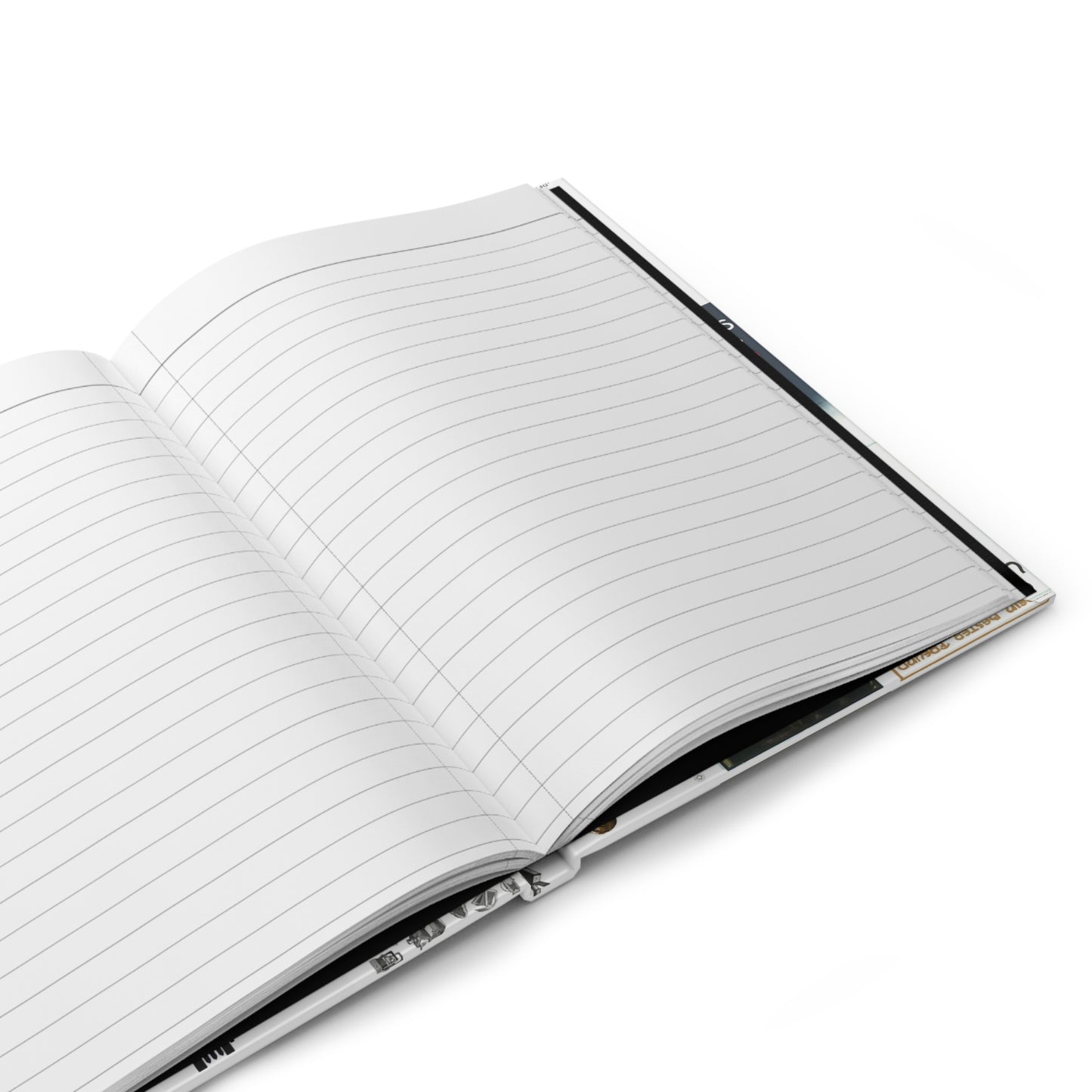 Vintage photography advertising journal interior showing 150 perforated lined pages with casewrap sewn binding and 90gsm paper - LeBonJournal