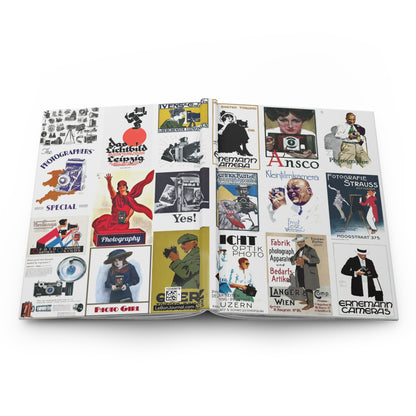 Vintage photography advertising hardcover journal spine and full-wrap 1900s-1920s Art Nouveau Plakatstil camera poster design - LeBonJournal
