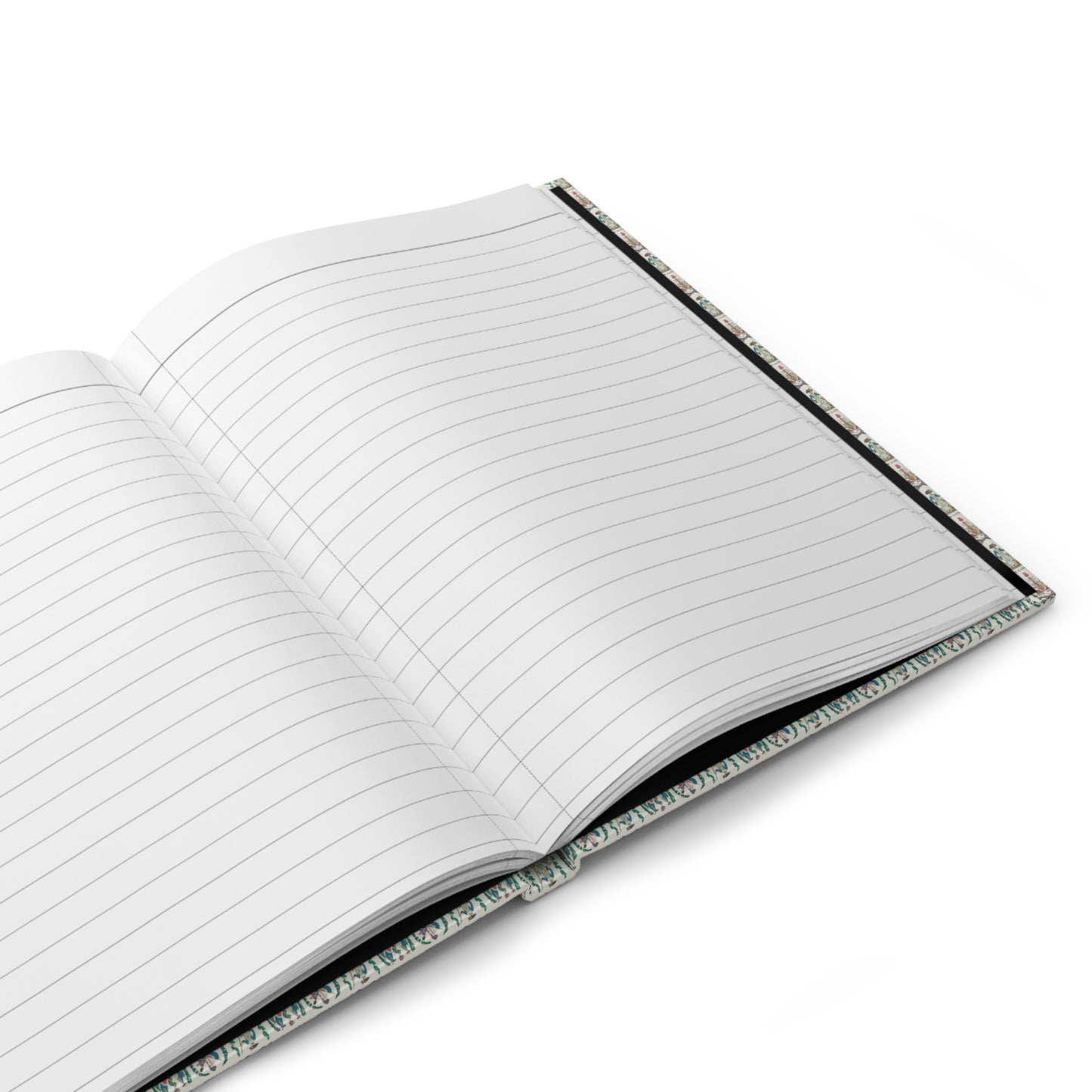 Wagram journal interior showing 150 perforated lined pages with casewrap sewn binding and 90gsm paper - LeBonJournal