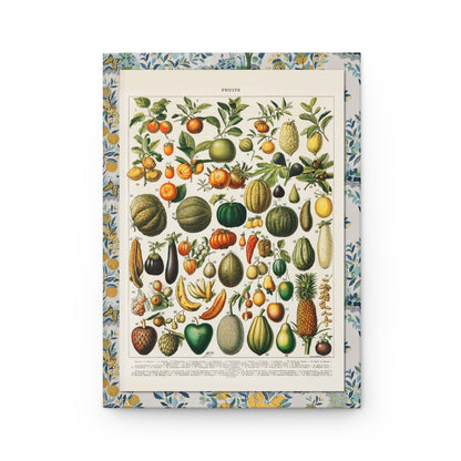 Adolphe Millot journal front cover with 1898 Nouveau Larousse Illustré fruits and vegetables plate - LeBonJournal