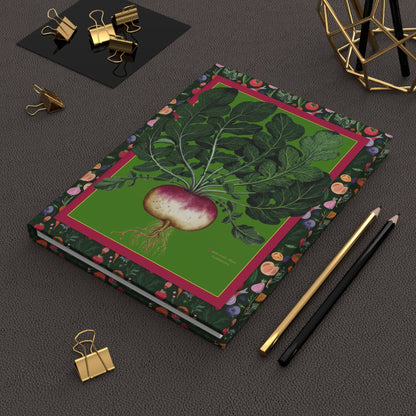 Ulisse Aldrovandi Renaissance botanical journal on desk with gold clips for garden journaling - LeBonJournal