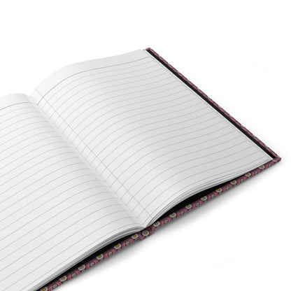 Open Arentina Arendsen botanical journal showing 150 lined perforated pages for garden notes - LeBonJournal
