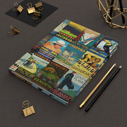 Lifestyle photo of Argentina vintage travel posters journal styled for travelers Argentines abroad and South America adventure enthusiasts - LeBonJournal