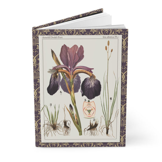 Arnold Dodel-Port Iris sibirica journal with 1892 Swiss botanical plates - LeBonJournal