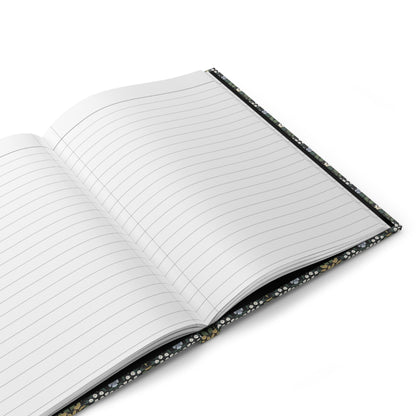 butterfly journal interior showing 150 perforated lined pages with casewrap sewn binding and 90gsm paper - LeBonJournal