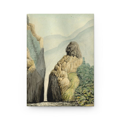 Carmelo Fernández journal front cover with 1850 Minero River watercolor Santander Colombia - LeBonJournal