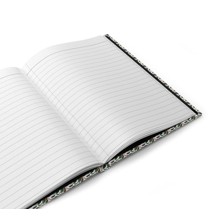 Open coffee plant journal showing 150 lined perforated pages for tasting notes - LeBonJournal
