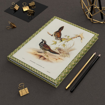 Lifestyle photo of Elizabeth Gould Australian birds journal styled for ornithologists birdwatchers and natural history collectors - LeBonJournal