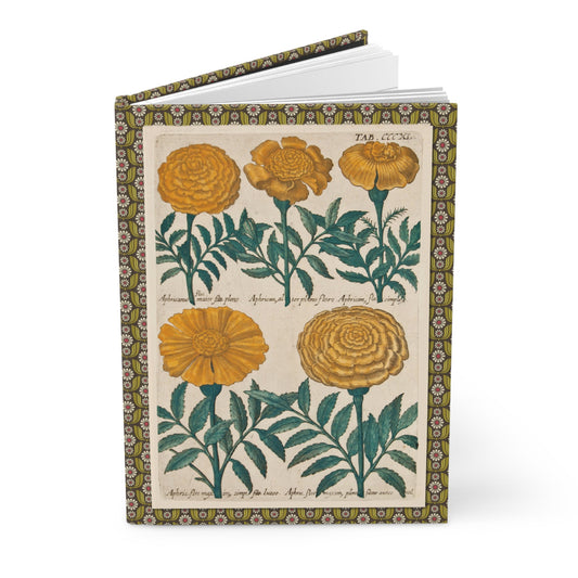 Emanuel Sweert 1612 marigold journal with Frankfurt Fair florilegium catalogue engravings - LeBonJournal