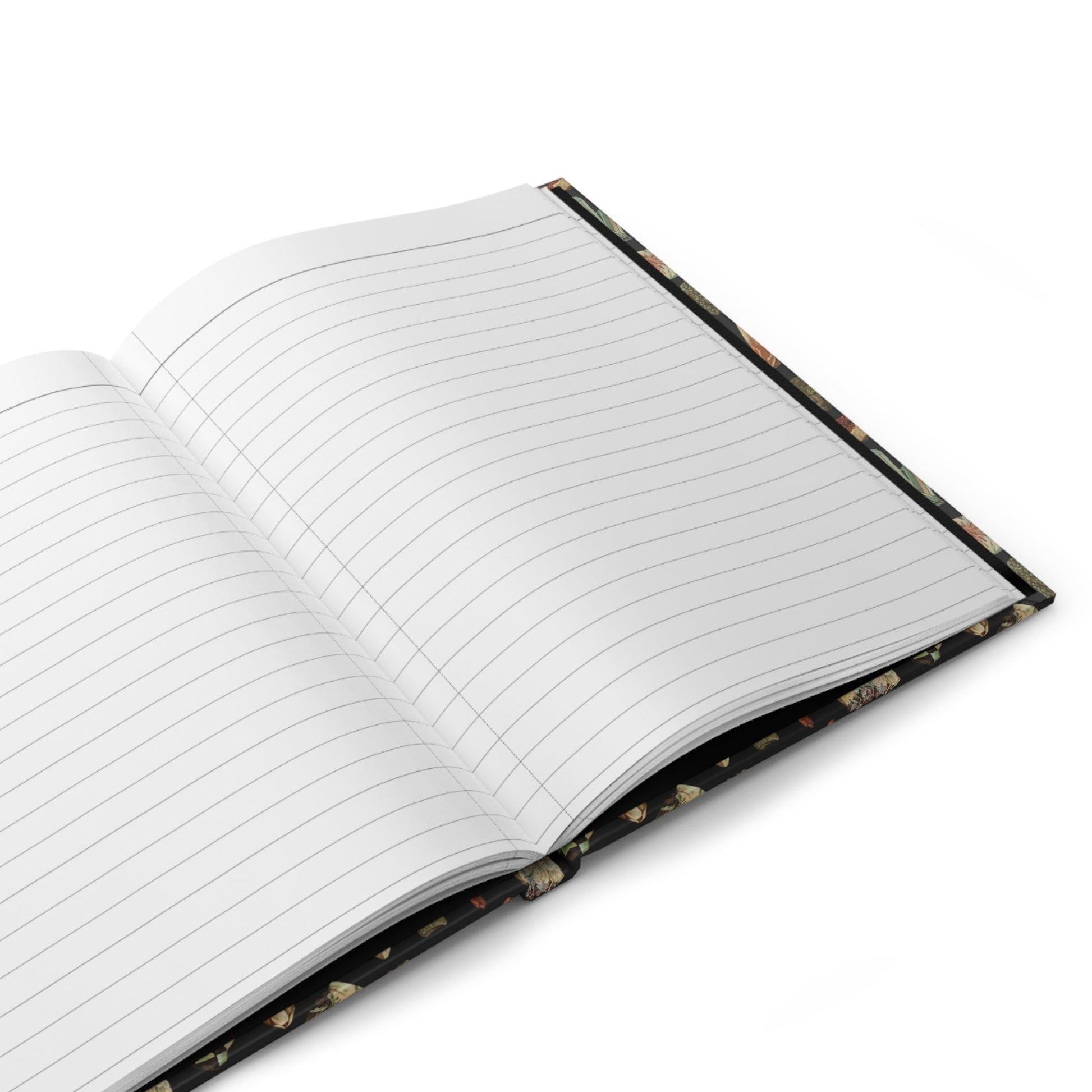 Open Feliks Wermiński mineral journal showing 150 lined perforated pages for geology notes - LeBonJournal