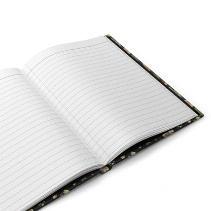 Open Feliks Wermiński mineral journal showing 150 lined perforated pages for geology notes - LeBonJournal